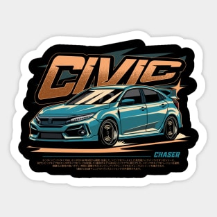 Civic Chaser Sticker